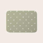Sparkles Sage Green Bath Mat Gallery Image 1
