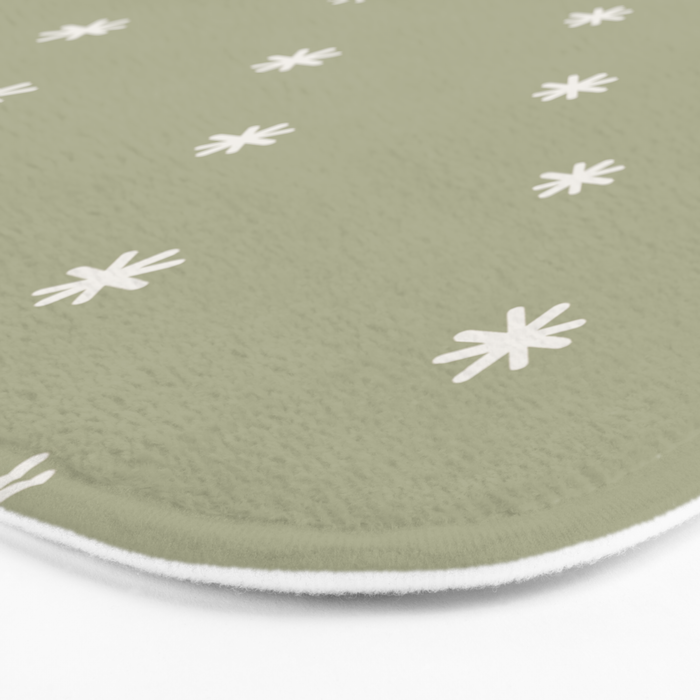 Sparkles Sage Green Bath Mat Gallery Image 3