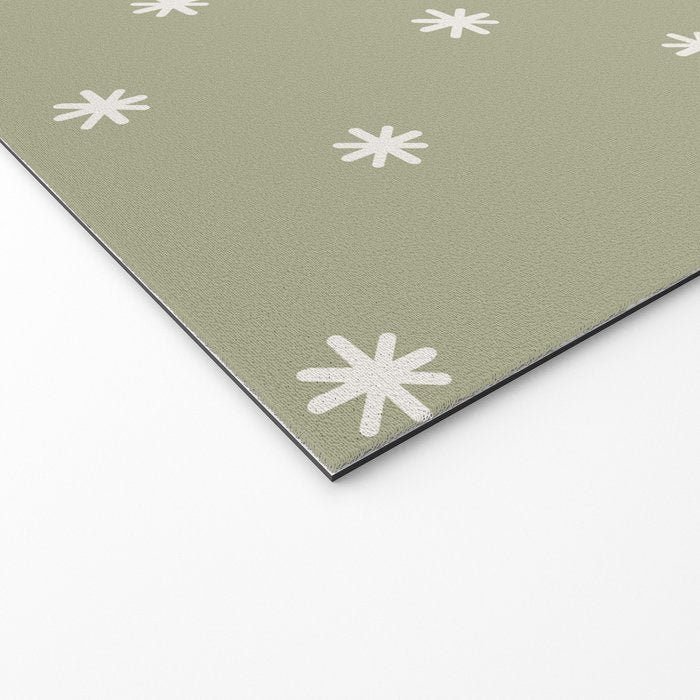 Sparkles Sage Green Welcome Mat Gallery Image 2