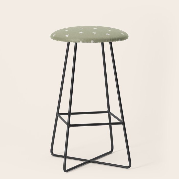 Sparkles Sage Green Stool Gallery Image 1