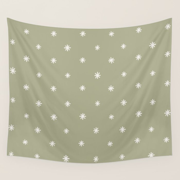 Sparkles Sage Green Wall Tapestry Gallery Image 4