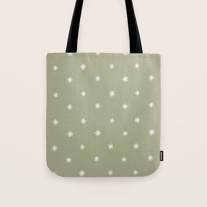 Sparkles Sage Green Tote Bag Gallery Image 1