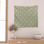 Sparkles Sage Green Wall Tapestry Gallery Image 2