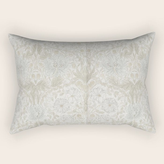 William Morris Pure Honeysuckle Linen Rectangular Pillow Gallery Image 1