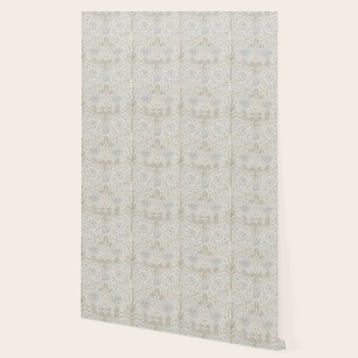 William Morris Pure Honeysuckle Linen Wallpaper Gallery Image 2