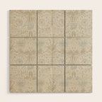 William Morris Pure Honeysuckle Linen Wood Wall Art Gallery Image 1