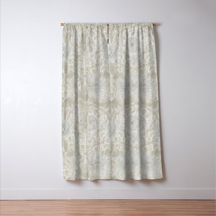 William Morris Pure Honeysuckle Linen Window Curtain Gallery Image 3