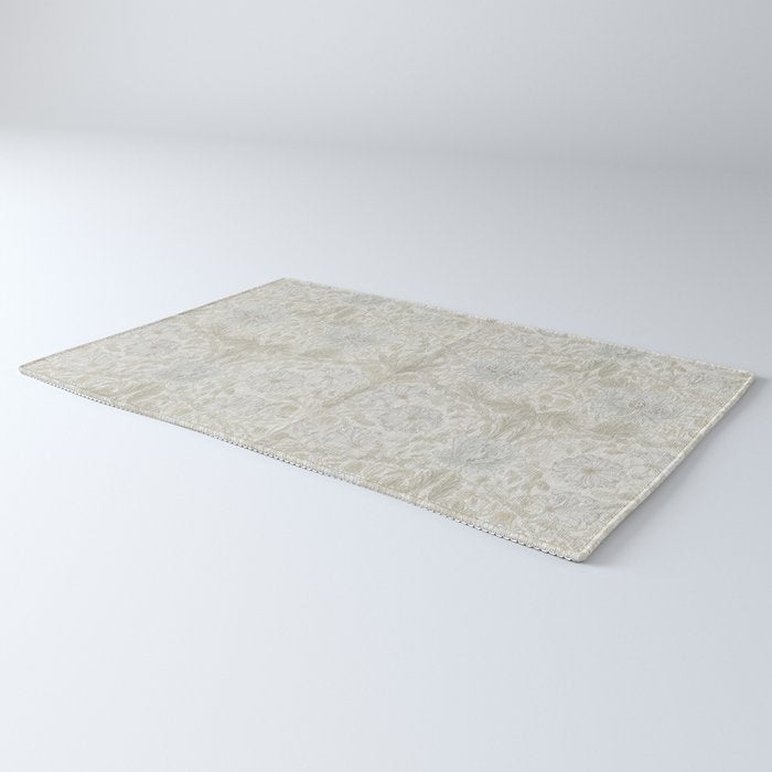 William Morris Pure Honeysuckle Linen Rug Gallery Image 3