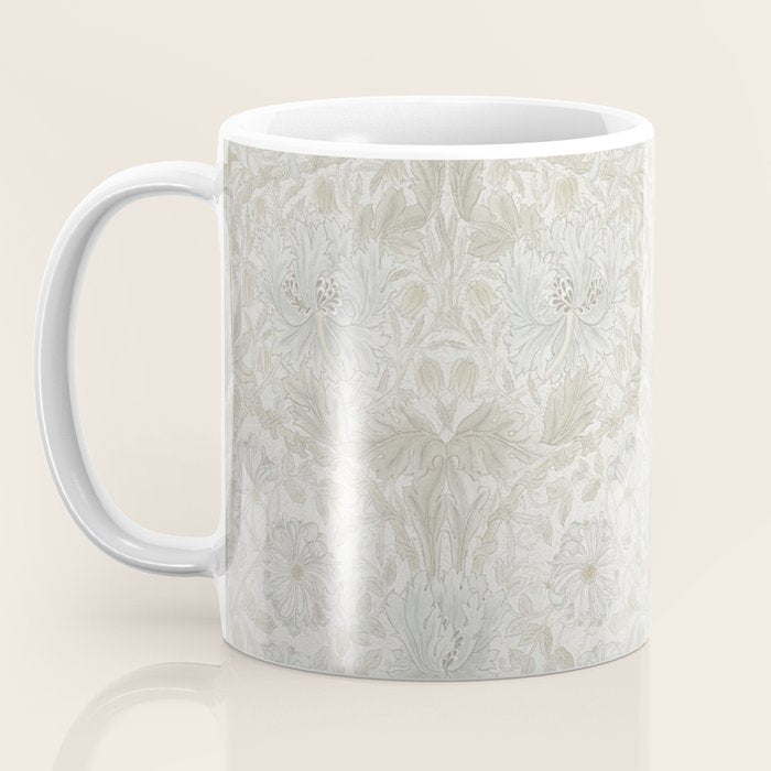 William Morris Pure Honeysuckle Linen Coffee Mug Gallery Image 3