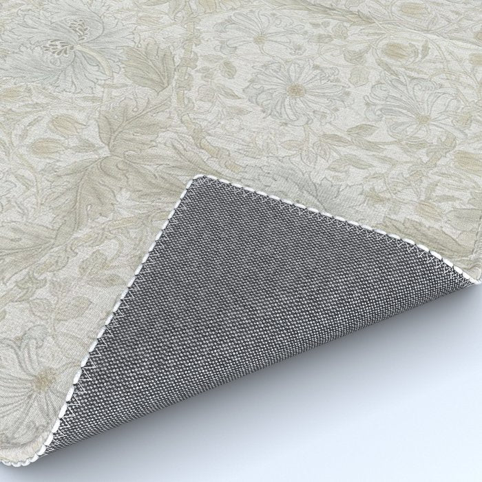 William Morris Pure Honeysuckle Linen Rug Gallery Image 4