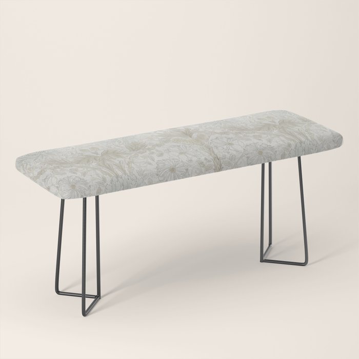 William Morris Pure Honeysuckle Linen Bench Gallery Image 1
