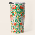 Whimsical Floral - colorful garden  Travel Mug Gallery Image 3