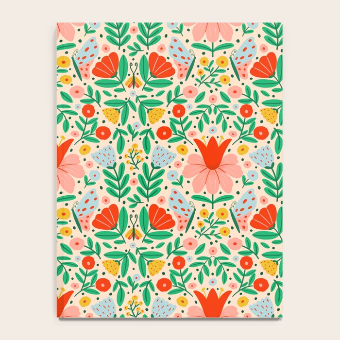 Whimsical Floral - colorful garden  Notebook Gallery Image 4