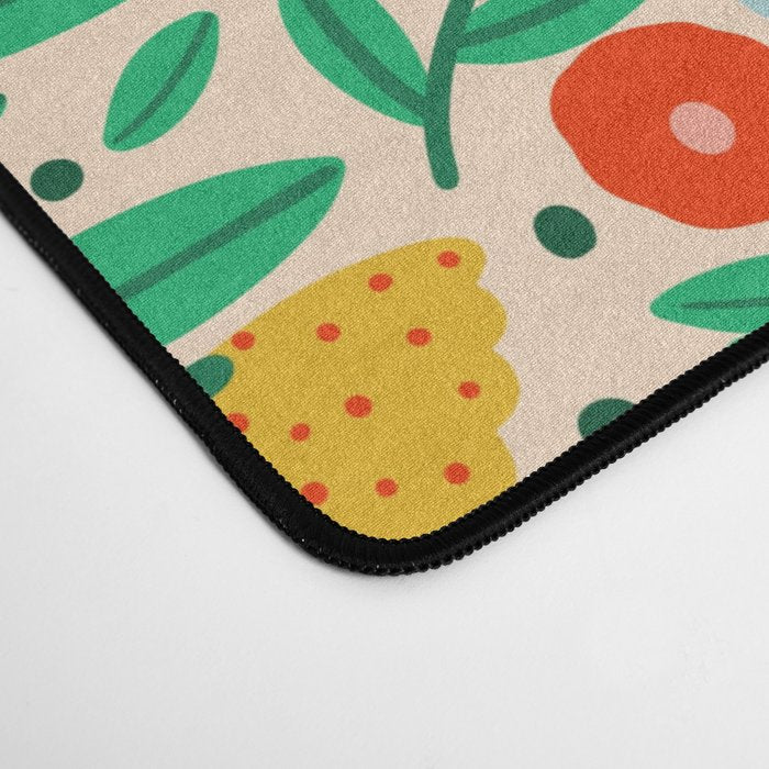Whimsical Floral - colorful garden  Desk Mat Gallery Image 4