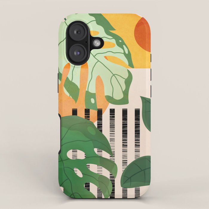 Tropical Garden Leaves 01 iPhone Case Gallery Image 1