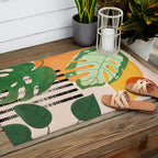 Tropical Garden Leaves 01 Outdoor Rug Gallery Image 2