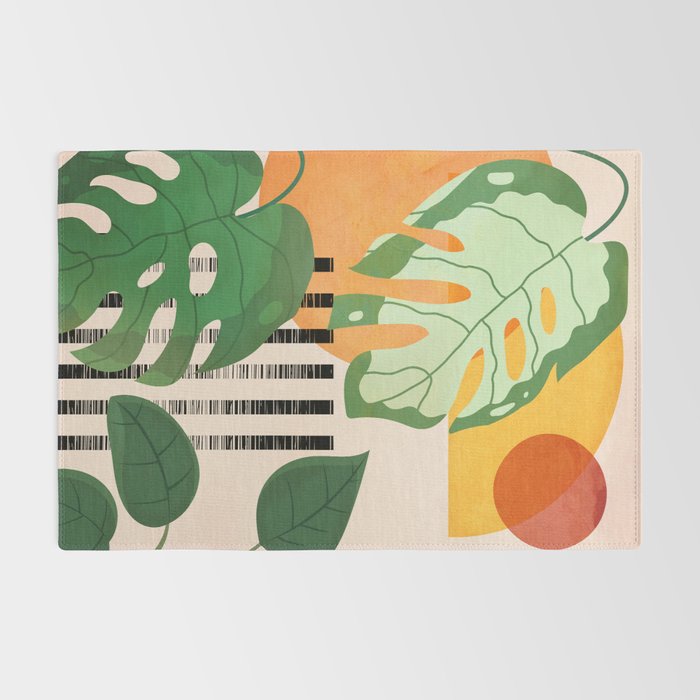 Tropical Garden Leaves 01 Rug Gallery Image 2