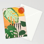Tropical Garden Leaves 01 Stationery Card Gallery Image 2