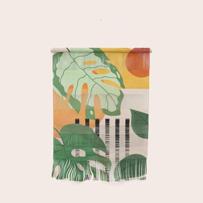 Tropical Garden Leaves 01 Wall Hanging Gallery Image 1