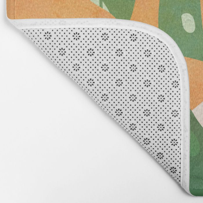 Tropical Garden Leaves 01 Bath Mat Gallery Image 2