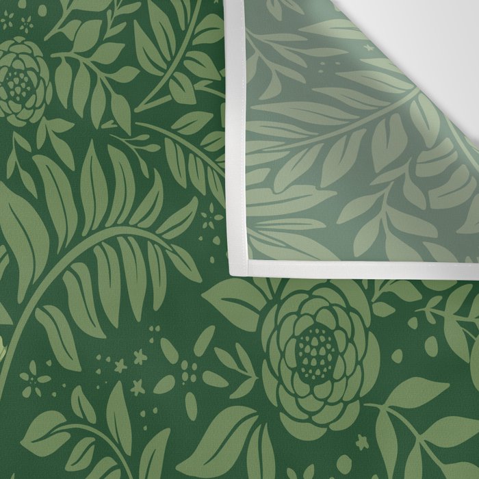 Spring Cheetah Pattern - Forest Green Wall Tapestry Gallery Image 3