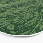Spring Cheetah Pattern - Forest Green Bath Mat Gallery Image 3