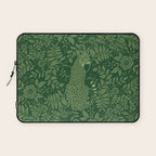 Spring Cheetah Pattern - Forest Green Laptop Sleeve Gallery Image 1