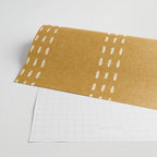 boho vertical stitch - mustard Wrapping Paper Gallery Image 2