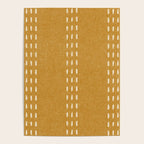 boho vertical stitch - mustard Poster Gallery Image 4