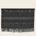 Goth Black Leopard Animal Print Wall Hanging Gallery Image 1