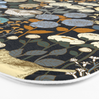 Winter Garden Birds Black Bath Mat Gallery Image 3
