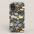 Winter Garden Birds Black iPhone Case Gallery Image 1