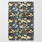 Winter Garden Birds Black Cutting Board Gallery Image 1