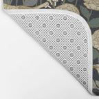 Winter Garden Birds Black Bath Mat Gallery Image 2