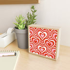Sweethearts - red, pink, and white  Mini Art Print Gallery Image 2