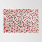 Kermina Suzani South West Uzbekistan Embroidery Print Rug Gallery Image 2