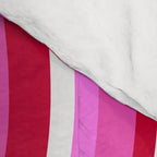 Wavy Stripes XVII - Y2K Pink and Red Comforter Gallery Image 4