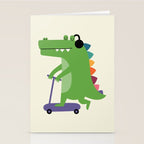 Croco Scooter Stationery Card Gallery Image 2