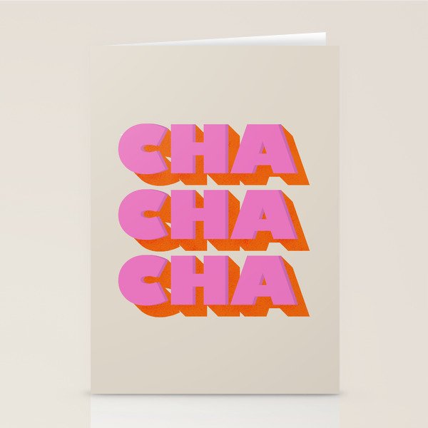 Cha Cha Cha Stationery Card Gallery Image 2