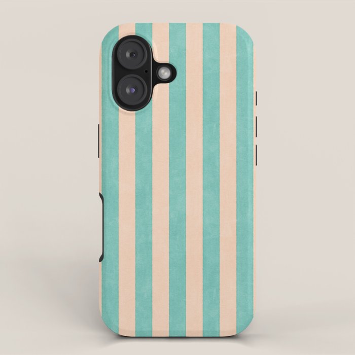 STRIPES 001 F - Mint iPhone Case Gallery Image 1