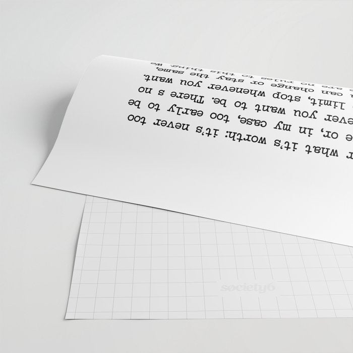 It's Never Too Late Benjamin Button Wrapping Paper Gallery Image 2
