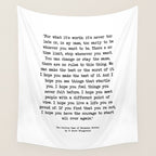 It's Never Too Late Benjamin Button Wall Tapestry Gallery Image 4