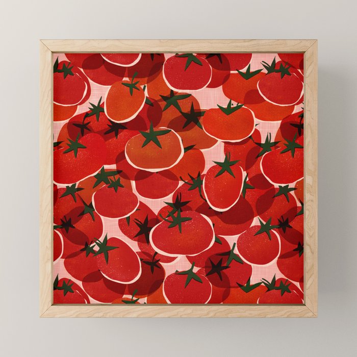 Multi Tomatoes Mini Art Print Gallery Image 1