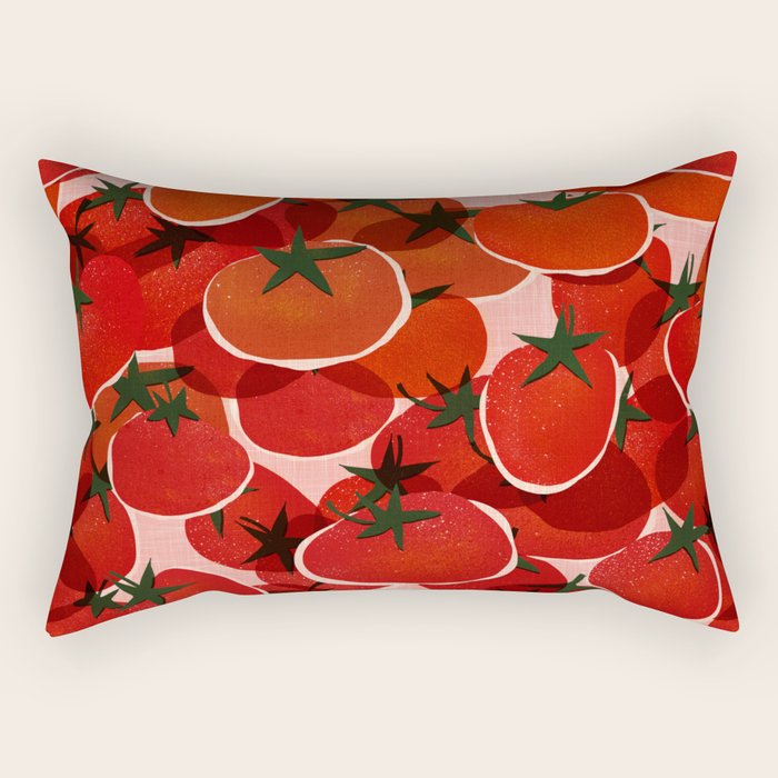 Multi Tomatoes Rectangular Pillow Gallery Image 2