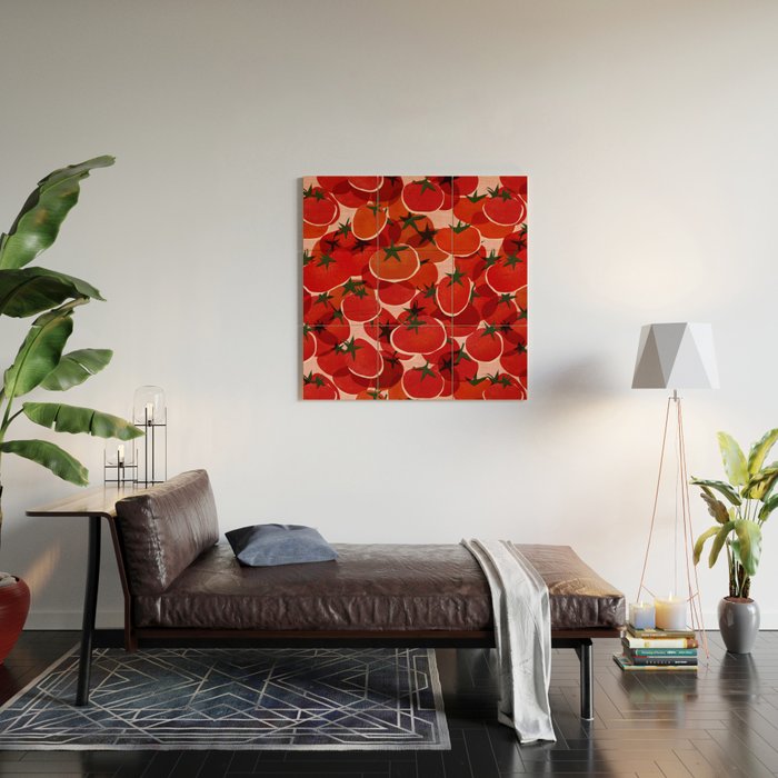 Multi Tomatoes Wood Wall Art Gallery Image 2