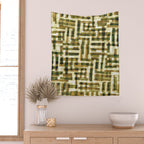 Abstract Linocut Pattern #6 Wall Tapestry Gallery Image 2