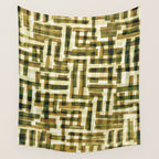 Abstract Linocut Pattern #6 Wall Tapestry Gallery Image 4