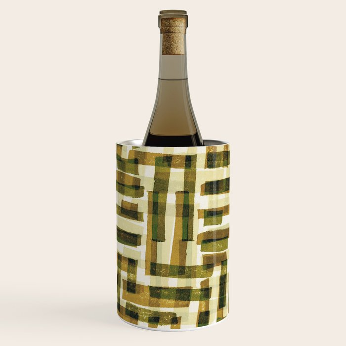 Abstract Linocut Pattern #6 Wine Chiller Gallery Image 1