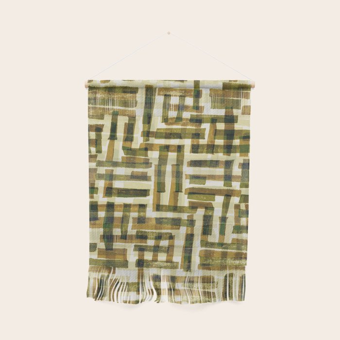 Abstract Linocut Pattern #6 Wall Hanging Gallery Image 1