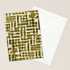 Abstract Linocut Pattern #6 Stationery Card Gallery Image 2